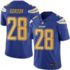 Nike Chargers #28 Melvin Gordon Electric Blue Men’s Stitched NFL Limited Rush Jersey