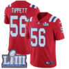 #56 Limited Andre Tippett Red Nike NFL Alternate Men’s Jersey New England Patriots Vapor Untouchable Super Bowl LIII Bound
