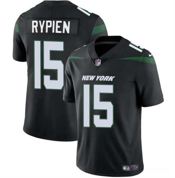 Men’s New York Jets #15 Brett Rypien Black Vapor Untouchable Limited Football Stitched Jersey