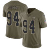 Nike New Orleans Saints #94 Cameron Jordan Olive Men’s Stitched NFL Limited 2017 Salute To Service Jersey