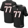 Men’s Atlanta Falcons #77 Ra’Shede Hageman Black Alternate NFL Nike Elite Jersey