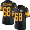 Nike Steelers #68 L.C. Greenwood Black Men’s Stitched NFL Limited Rush Jersey