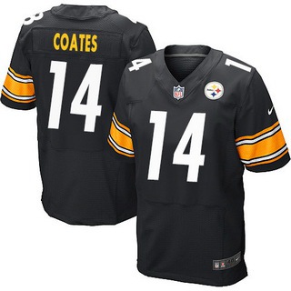 Men’s Pittsburgh Steelers #14 Sammie Coates Black Team Color NFL Nike Elite Jersey