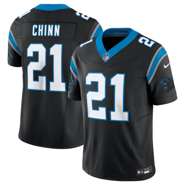 Men’s Carolina Panthers #21 Jeremy Chinn Black 2023 F.U.S.E. Vapor Untouchable Stitched Football Jersey