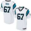 Men’s Carolina Panthers #67 Ryan Kalil White Road NFL Nike Elite Jersey