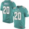 Men’s Miami Dolphins #20 Reshad Jones Aqua Green Team Color NFL Nike Elite Jersey