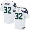 Men’s Seattle Seahawks #32 Christine Michael White Road NFL Nike Elite Jersey