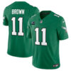 Men’s Philadelphia Eagles #11 A. J. Brown Green 2023 F.U.S.E. With 1-Star C Patch Vapor Untouchable Limited Football Stitched Jersey