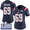#69 Limited Shaq Mason Navy Blue Nike NFL Women’s Jersey New England Patriots Rush Vapor Untouchable Super Bowl LIII Bound