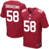 Men’s New York Giants #58 Carl Banks Red Alternate NFL Nike Elite Jersey