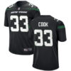 Men’s New York Jets #33 Dalvin Cook Black Stitched Vapor Untouchable Limited Jersey