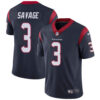 Nike Houston Texans #3 Tom Savage Navy Blue Team Color Men’s Stitched NFL Vapor Untouchable Limited Jersey