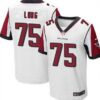 Men’s Atlanta Falcons #75 Jake Long White Road NFL Nike Elite Jersey