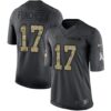 Nike Panthers #17 Devin Funchess Black Men’s Stitched NFL Limited 2016 Salute to Service Jersey