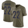 Nike Los Angeles Rams #22 Trumaine Johnson Olive Men’s Stitched NFL Limited 2017 Salute to Service Jersey