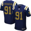 Men’s New York Jets #91 Sheldon Richardson Navy Blue Alternate NFL Nike Elite Jersey