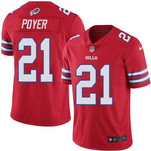 Men’s Buffalo Bills #21 Jordan Poyer Red Vapor Untouchable Limited Stitched NFL Jersey