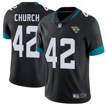 Nike Jacksonville Jaguars #42 Barry Church Black Alternate Men’s Stitched NFL Vapor Untouchable Limited Jersey