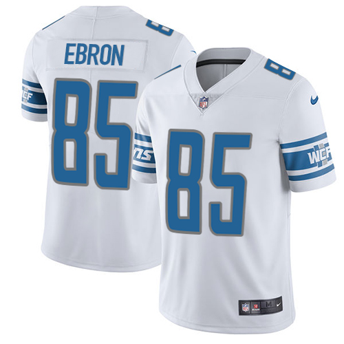 Nike Lions #85 Eric Ebron White Men’s Stitched NFL Limited Jersey