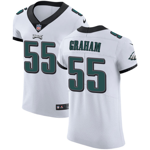 Men’s Nike Philadelphia Eagles #55 Brandon Graham White Stitched NFL Vapor Untouchable Elite Jersey