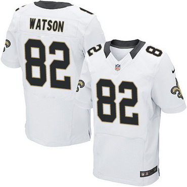 Men’s New Orleans Saints #82 Benjamin Watson White Road NFL Nike Elite Jersey