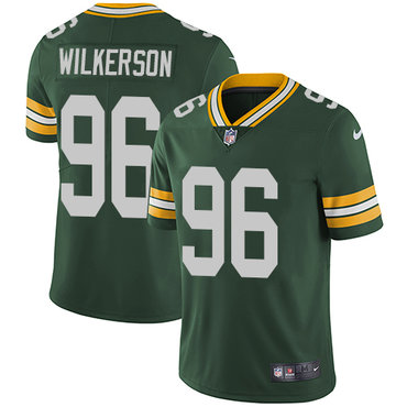 Nike Green Bay Packers #96 Muhammad Wilkerson Green Team Color Men’s Stitched NFL Vapor Untouchable Limited Jersey