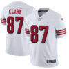 Nike 49ers #87 Dwight Clark White Rush Men’s Stitched NFL Vapor Untouchable Limited Jersey