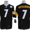 Size 60 4XL-Ben Roethlisberger Pittsburgh Steelers #7 Black Stitched Nike Elite NFL Jerseys