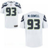 Men’s 2017 NFL Draft Seattle Seahawks #93 Malik McDowell White Road Stitched NFL Nike Elite Jersey
