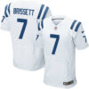 Nike Indianapolis Colts #7 Jacoby Brissett White Men’s Stitched NFL Elite Jersey
