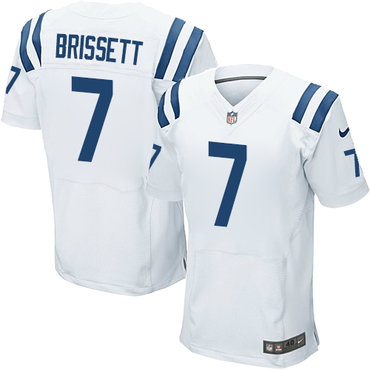 Nike Indianapolis Colts #7 Jacoby Brissett White Men’s Stitched NFL Elite Jersey