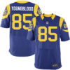 Mens Los Angeles Rams #85 Jack Youngblood Light Blue Nike Elite Jersey
