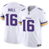 Men’s Minnesota Vikings #16 Jaren Hall White 2023 F.U.S.E. Vapor Untouchable Limited Football Stitched Jersey