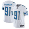 Nike Lions #91 A’Shawn Robinson White Men’s Stitched NFL Limited Jersey