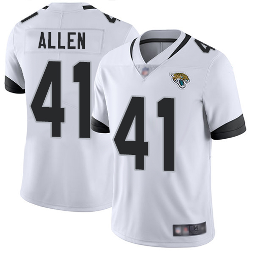Jaguars #41 Josh Allen White Men’s Stitched Football Vapor Untouchable Limited Jersey