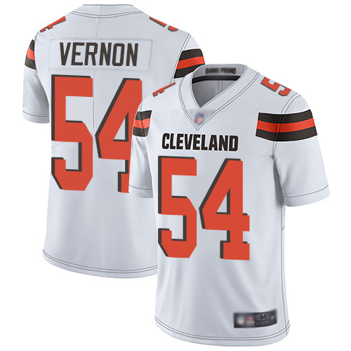 Men’s Cleveland Browns #54 Olivier Vernon White Men’s Stitched Football Vapor Untouchable Limited Jersey