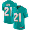 Nike Miami Dolphins #21 Frank Gore Aqua Green Team Color Men’s Stitched NFL Vapor Untouchable Limited Jersey