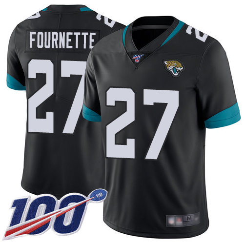 Jaguars #27 Leonard Fournette Black Team Color Men’s Stitched Football 100th Season Vapor Limited Jersey