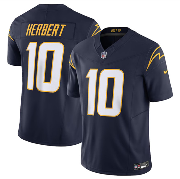 Men’s Los Angeles Chargers #10 Justin Herbert Navy 2023 F.U.S.E. Vapor Untouchable Limited Stitched Jersey