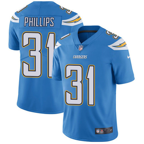 Nike Chargers #31 Adrian Phillips Electric Blue Alternate Men’s Stitched NFL Vapor Untouchable Limited Jersey