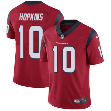 Nike Houston Texans #10 DeAndre Hopkins Red Alternate Men’s Stitched NFL Vapor Untouchable Limited Jersey