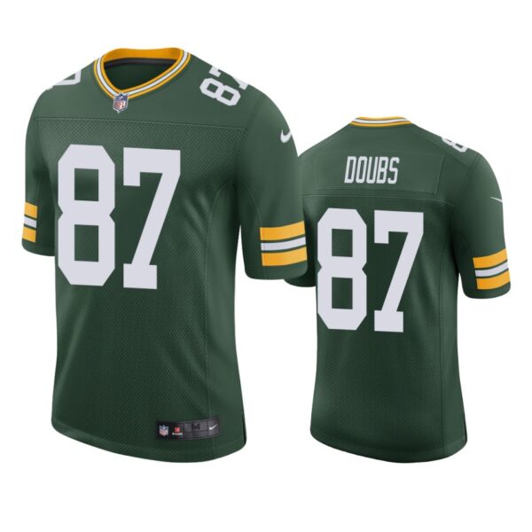 Men’s Green Bay Packers #87 Romeo Doubs Green Vapor Limited Jersey