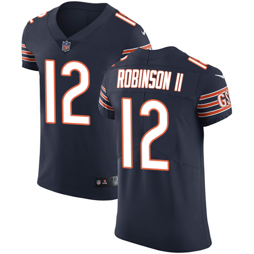 Nike Chicago Bears #12 Allen Robinson II Navy Blue Team Color Men’s Stitched NFL Vapor Untouchable Elite Jersey