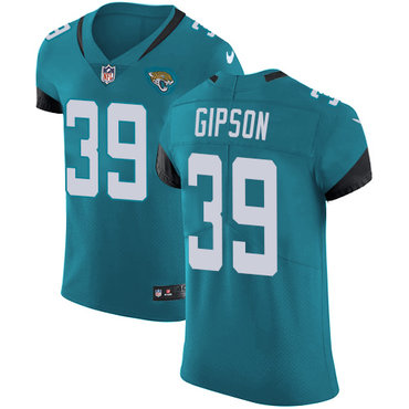 Nike Jacksonville Jaguars #39 Tashaun Gipson Teal Green Team Color Men’s Stitched NFL Vapor Untouchable Elite Jersey
