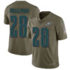Nike Eagles 28 Wendell Smallwood Olive Men’s Stitched NFL Limited 2017 Salute To Service Jersey