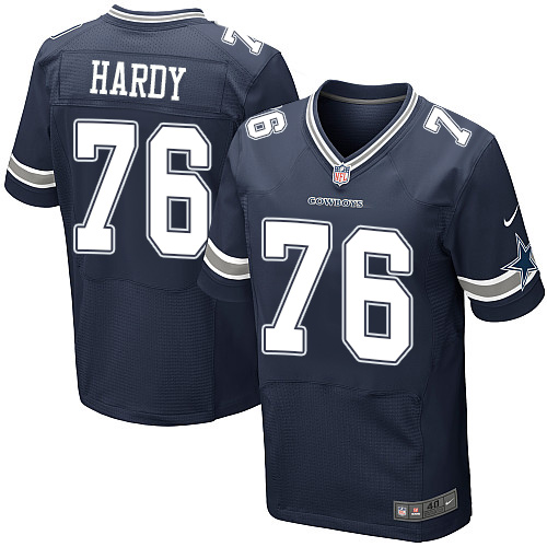 Men’s Nike Dallas Cowboys #76 Greg Hardy Elite Navy Blue Team Color NFL Jersey
