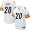 Men’s Pittsburgh Steelers #20 Will Allen White Road NFL Nike Elite Jersey