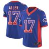 Nike Buffalo Bills #17 Josh Allen Royal Blue Team Color Men’s Stitched NFL Limited Rush Drift Fashion Jersey