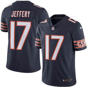Men’s Chicago Bears #17 Alshon Jeffery Nike Navy Color Rush Limited Jersey