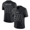 Men’s Los Angeles Chargers #30 Austin Ekeler Black Reflective Limited Stitched Football Jersey